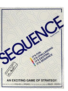 Sequence Board Game Family Strategy Fun Challenging Exciting Complete